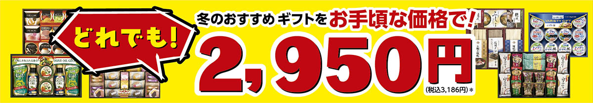 どれでも2,950円