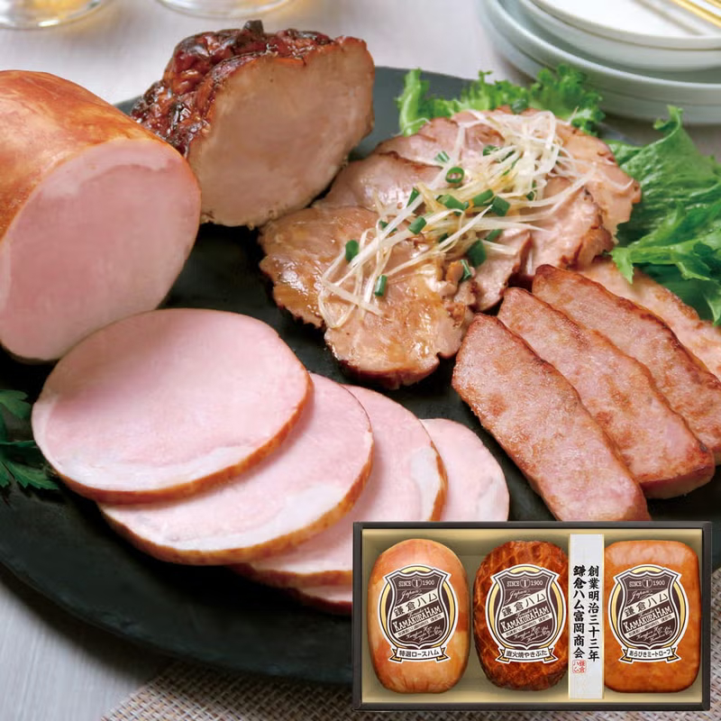「鎌倉ハム富岡商会」特選ロースハム・直火焼やきぶた・ミートローフ